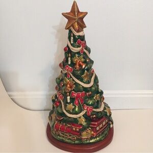 Metzler Bros Paper Mache  company Joy To The World collection 14” Christmas Tree